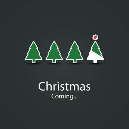 Christmas is Coming - Christmas Card Designのイラスト素材