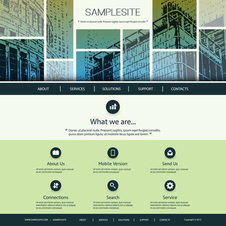 Website Design for Your Business のイラスト素材