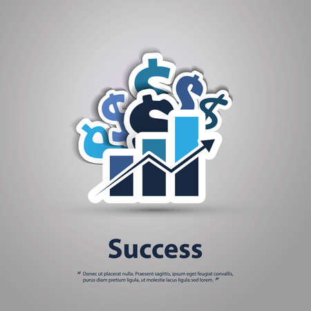 Success - Graphic Design Conceptのイラスト素材
