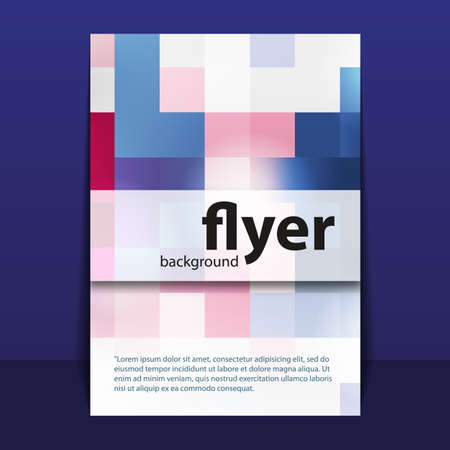 Flyer or Cover Design with Mosaic Patternのイラスト素材