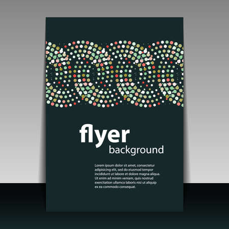 Flyer or Cover Design with Dotsのイラスト素材