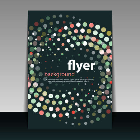 Flyer or Cover Design with Dotsのイラスト素材