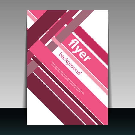 Flyer or Cover Design with Striped Backgroundのイラスト素材