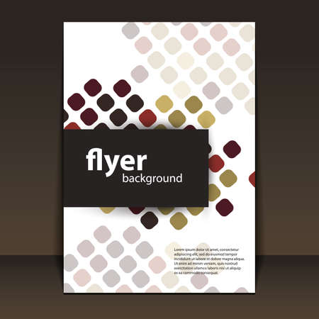 Flyer or Cover Design with Squares Pattern Backgroundのイラスト素材