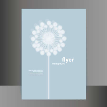 Flyer or Cover Design with Abstract Flower Designのイラスト素材