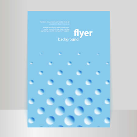 Flyer or Cover Design with Blue Abstract Dotted Patternのイラスト素材