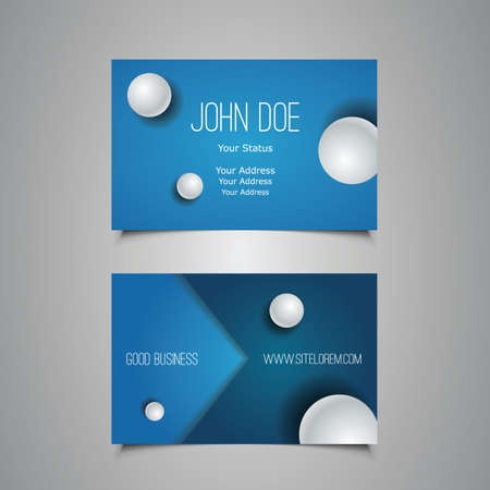 Business or Gift Card with Spheres Designのイラスト素材