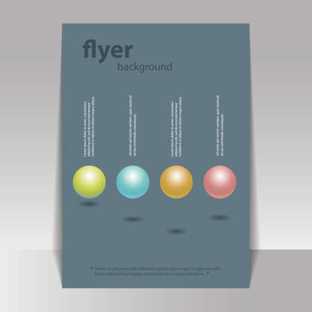 Flyer or Cover Design with Globes - Infographic Styleのイラスト素材