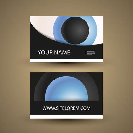 Business or Gift Card with Globes Designのイラスト素材