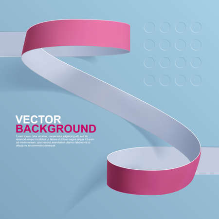 Paper Ribbon Design - Background for Infographicsのイラスト素材