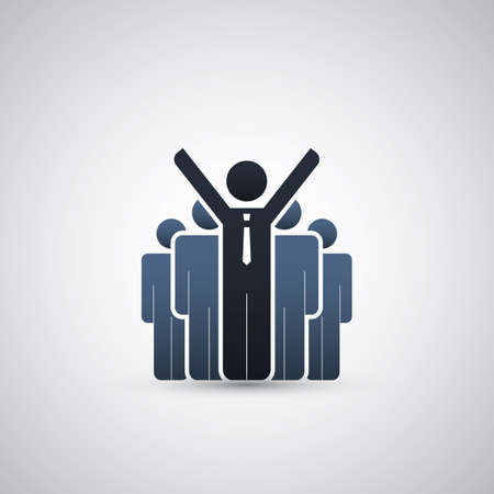 The Real Leader - Business Men Icons のイラスト素材