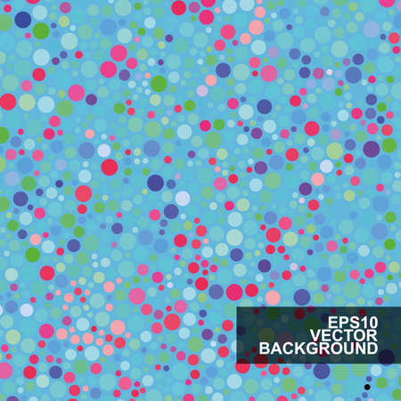 Colorful Dotted Abstract Backgroundのイラスト素材