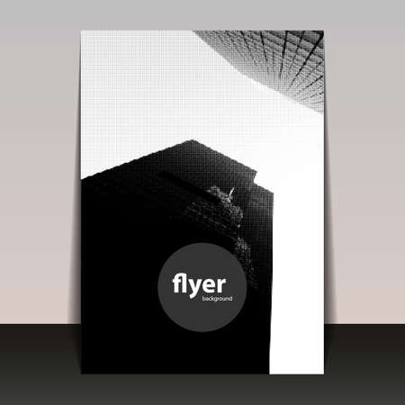 Skyscrapers in New York - Halftone Background, Flyer or Cover Designのイラスト素材