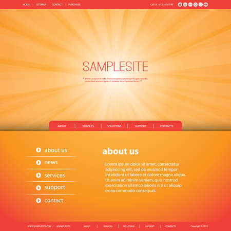 Website Template for Your Businessのイラスト素材