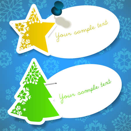 Christmas Labelsのイラスト素材