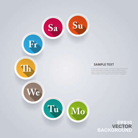 Weekends Coming - Design Concept with Flat Design Iconsのイラスト素材