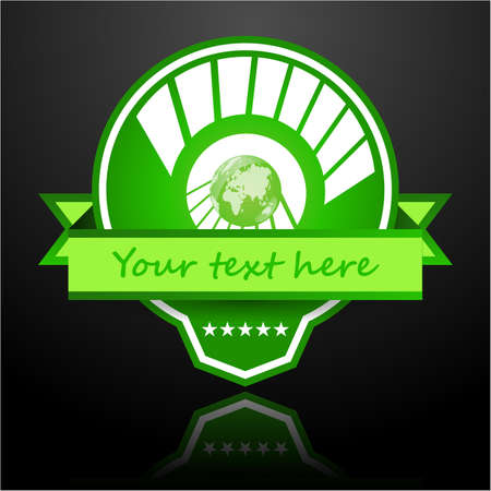 Vector Illustration of Label or Badge Templateのイラスト素材