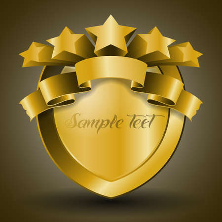 Label or Badge Templare with Starsのイラスト素材