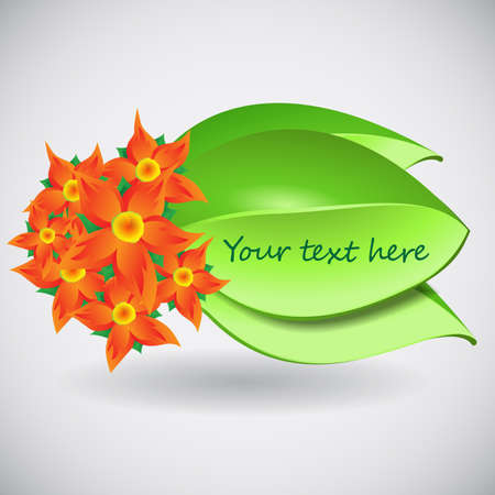 Floral Speech Bubble Templateのイラスト素材