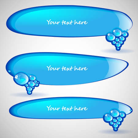 Blue Speech Bubblesのイラスト素材