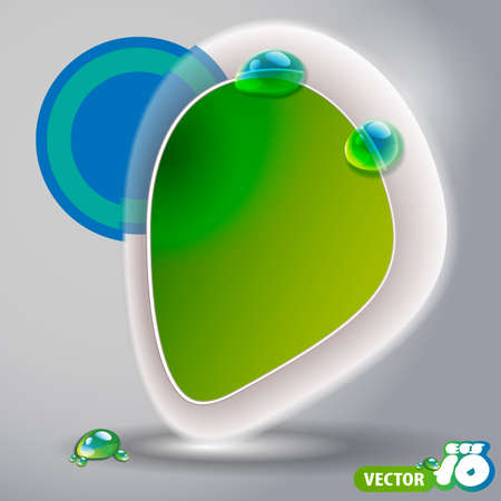 Abstract Natural Speech Bubble Templateのイラスト素材