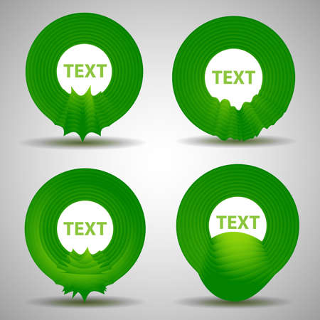 Abstract Speech Bubble Design Setのイラスト素材