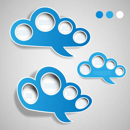 Speech Bubbles - Cloud Designのイラスト素材