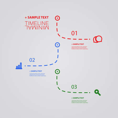 Vector Infographic Timeline - Report Design Templateのイラスト素材