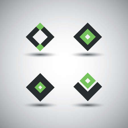 Collection of Minimalist Icon Designs - Corporate Identity Logosのイラスト素材