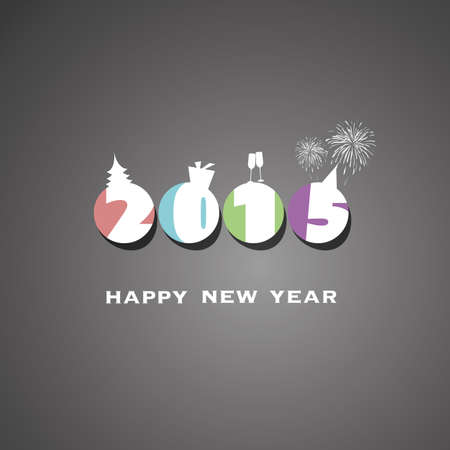 New Year Card 2015 Backgroundのイラスト素材