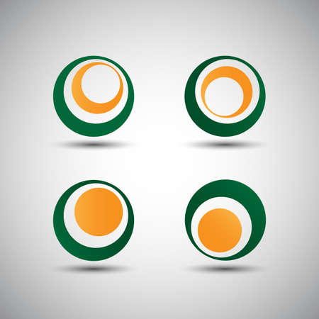 Minimalist Icon Designs - Corporate Identity Icons - Circlesのイラスト素材