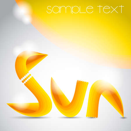 Abstract Sun Labelのイラスト素材