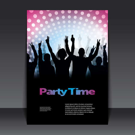 Flyer or Cover Design - Party Timeのイラスト素材