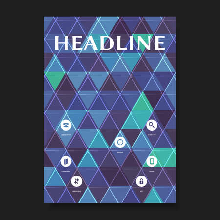 Flyer or Cover Design Template - Business, Corporate Identity Conceptのイラスト素材