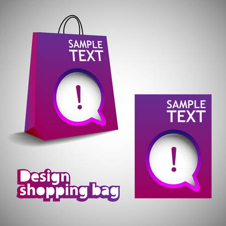 Shopping Bag Designのイラスト素材