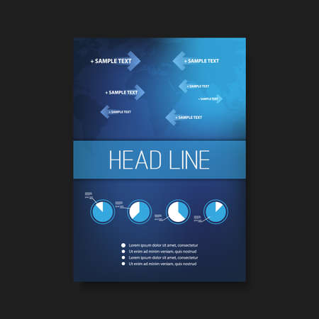 Flyer or Cover Design Template - Business, Corporate Identityのイラスト素材