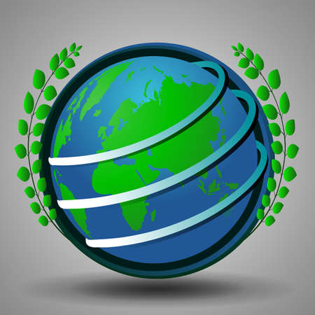 Eco Earth Globe Design Conceptのイラスト素材