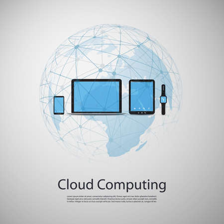 Cloud Computing Conceptのイラスト素材