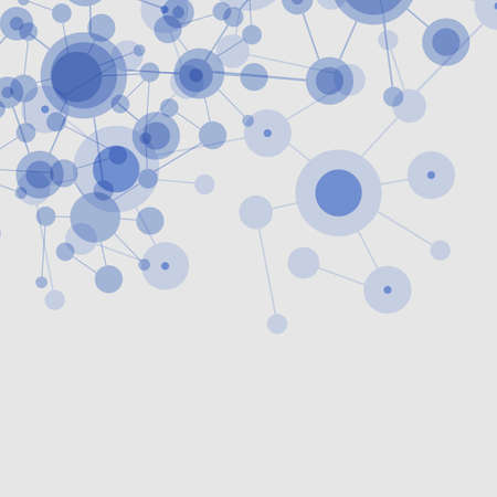 Connections  Blue Molecular Global Business Network Design  Abstract Backgroundのイラスト素材