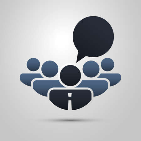 The Real Leader  Business Men Iconsのイラスト素材