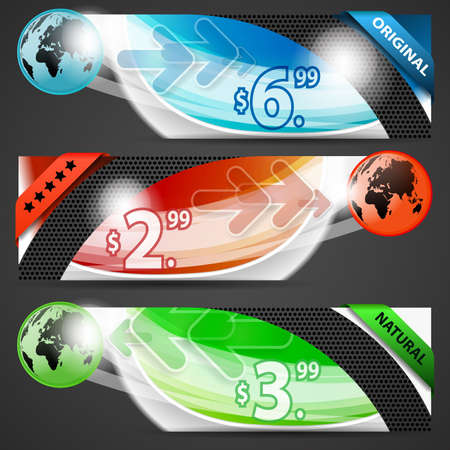 Website Banner Setのイラスト素材