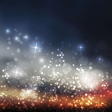 Sparkling Cover Design Template with Abstract, Blurred Backgroundのイラスト素材