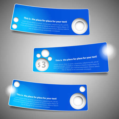 Set of Three Header Designsのイラスト素材