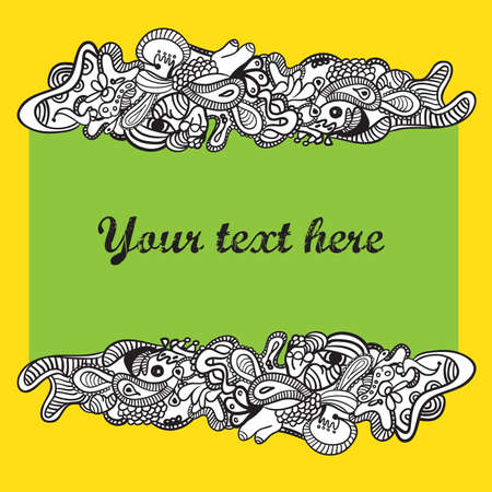 Hand-drawn Bannerのイラスト素材