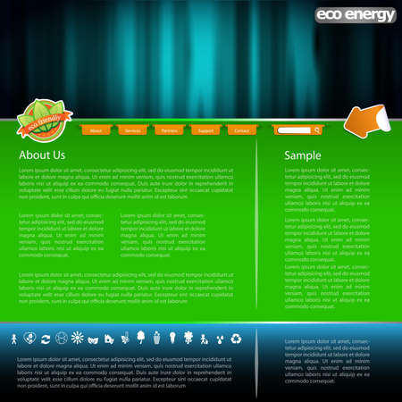 Eco Website Templateのイラスト素材