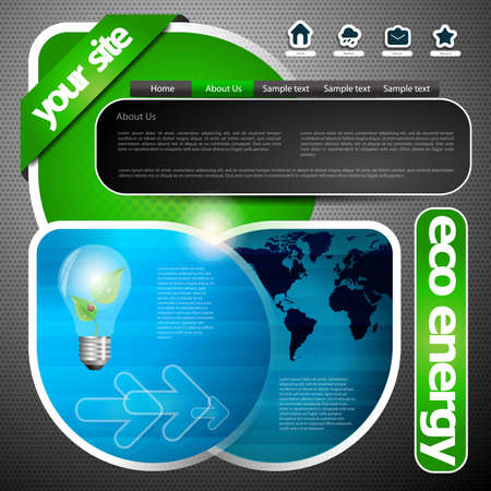 Website Templateのイラスト素材