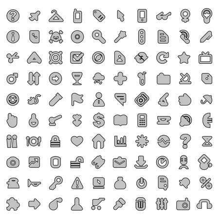 Round Webdesign Elements - Icon Set for Webのイラスト素材