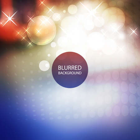 Cover Design Template with Abstract, Blurred, Colorful Backgroundのイラスト素材