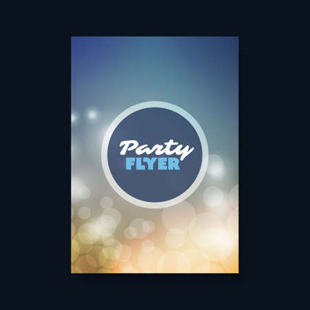 Party Flyer Concept With Abstract Background - Flyer or Cover Design