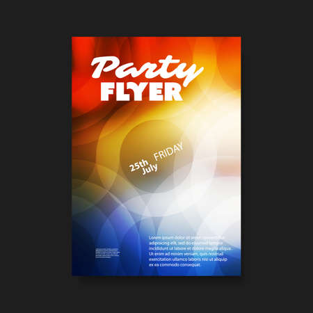 Party Flyer Concept With Abstract Background - Cover Designのイラスト素材